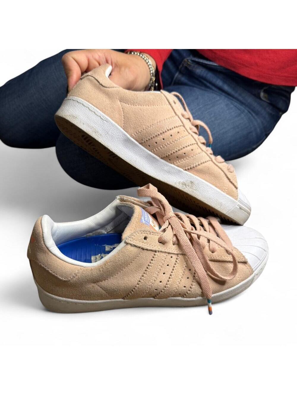 Adidas Vulc Adv Pastel Pink Suede Superstar Skateboarding Shoes Men 5 Women 6.5